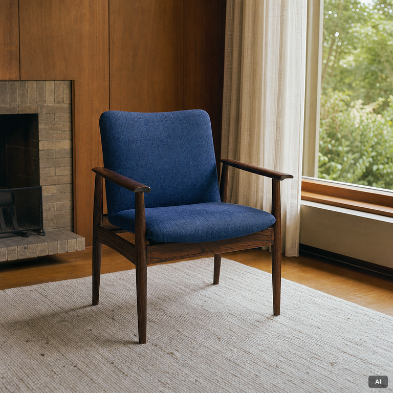 Finn Juhl, Armchairs, 6 pcs, "Diplomat", France & Son, Denmark, 1960s.