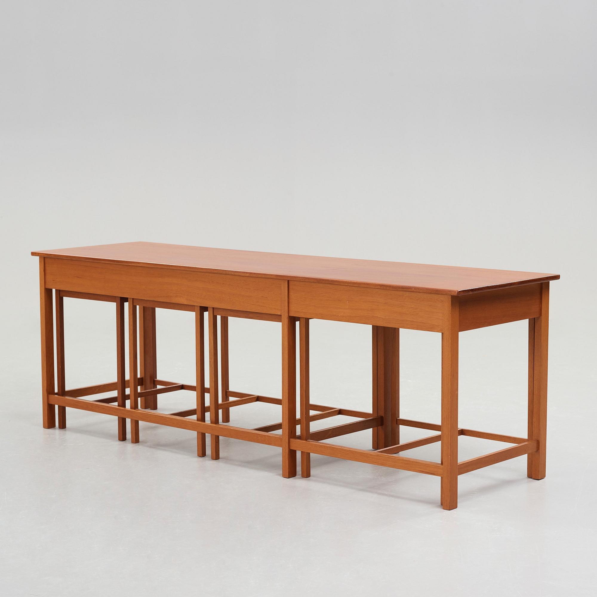 John Kandell, sideboard, 5 delar, utfört av snickarmästare David Sjölinder, Stockholm ca 1949.