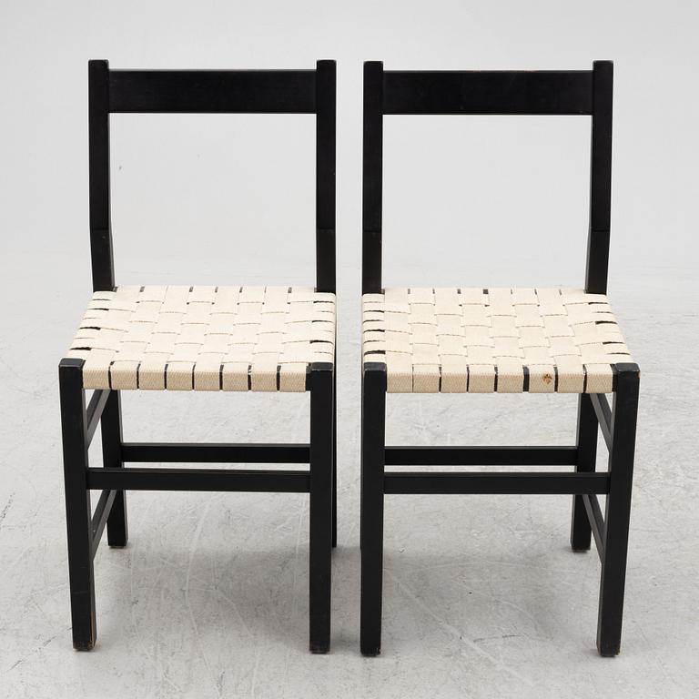 John Kandell, eight "Schablon" chairs, Källemo, Sweden.