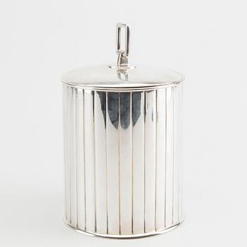 SIGVARD BERNADOTTE, burk med lock, sterling silver Georg Jensen.