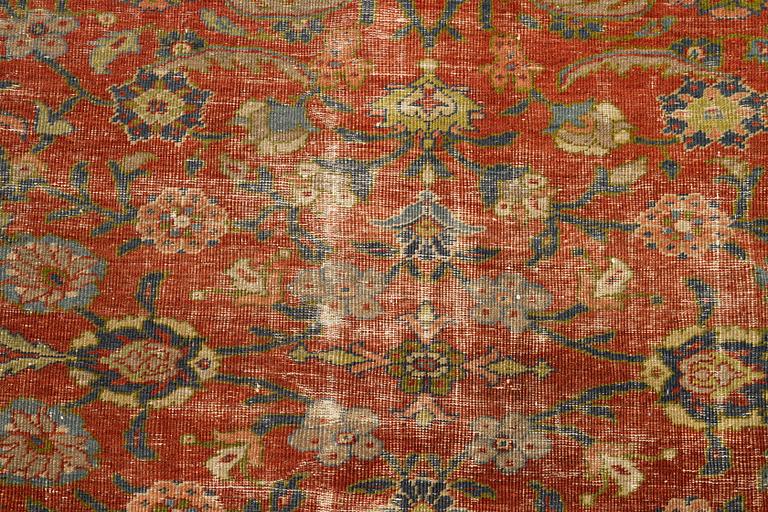 A carpet, antique Ziegler Mahal, ca 446 x 418 cm.