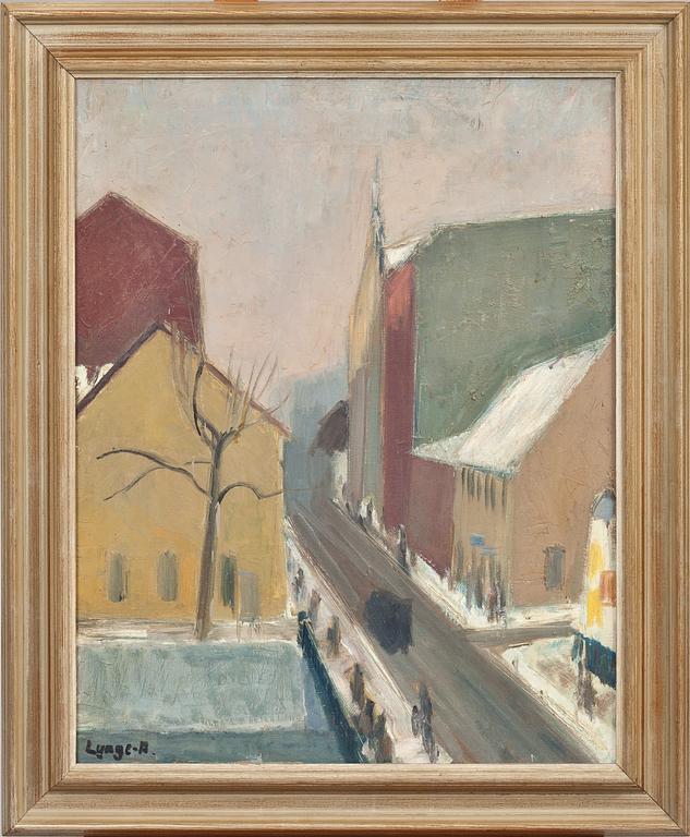 EINAR LYNGE-AHLBERG, olja på duk, sign.