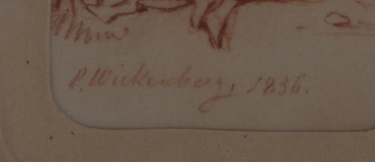 WICKENBERG, PER. Teckningar, 2 st, sign o dat 1836 resp 1840.