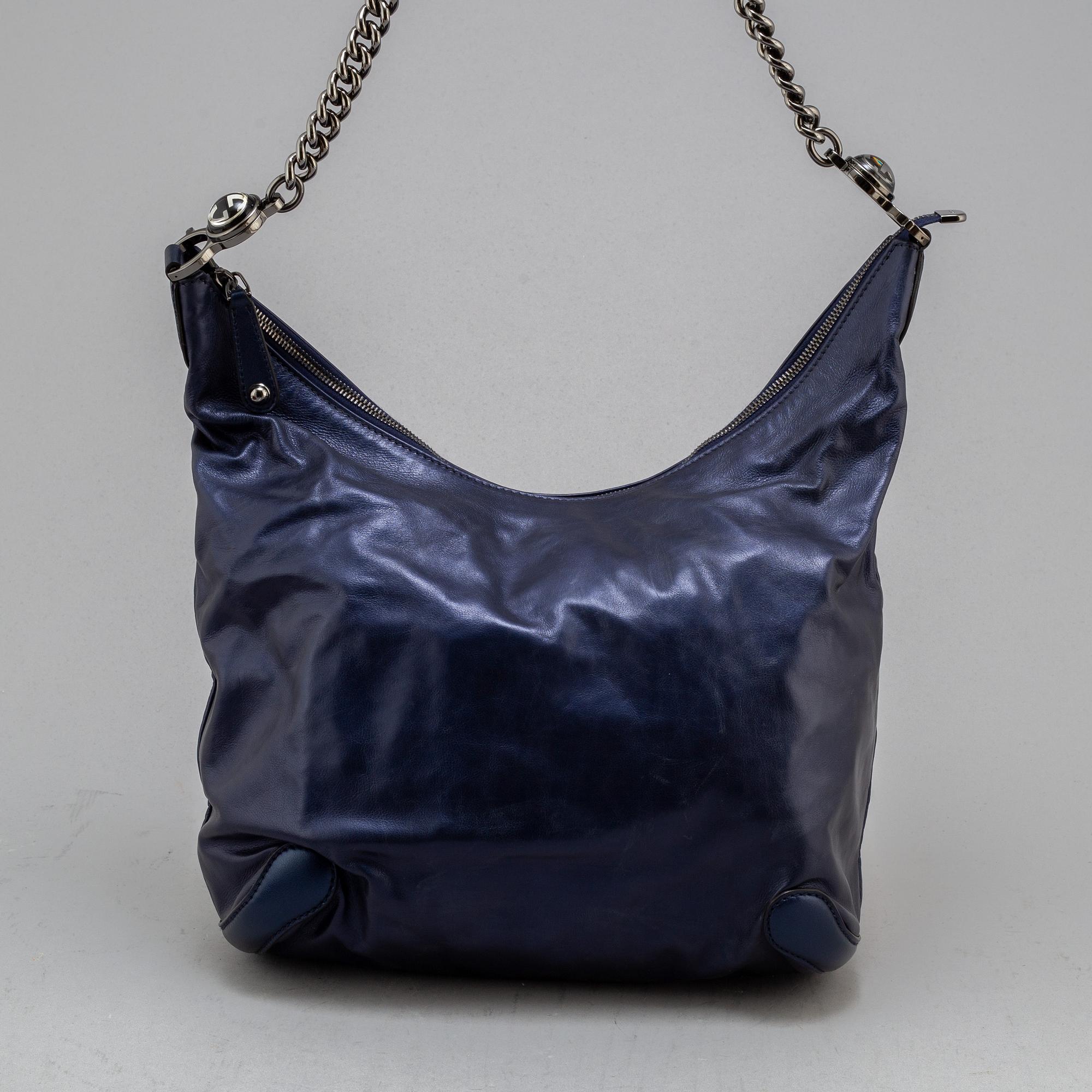 GUCCI, "Soho Metallic Leather Chain Shoulder Bag".