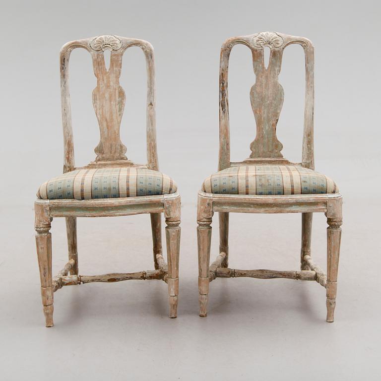 STOLAR, 1 par, gustavianska, 1700-talets andra hälft.
