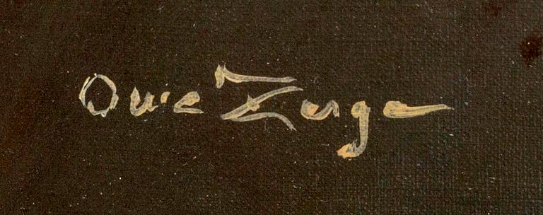 OWE ZERGE, a signed oilpainting on canvas.