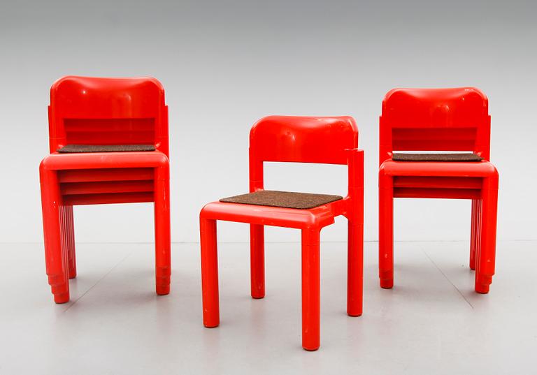 STOLAR, 8 st, Eero Aarnio, UPO Furniture, Nastola, Finland, 1970-tal.