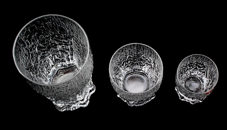 SERVISGLAS, 32 st, "Aslak", Tapio Wirkkala, Iittala.