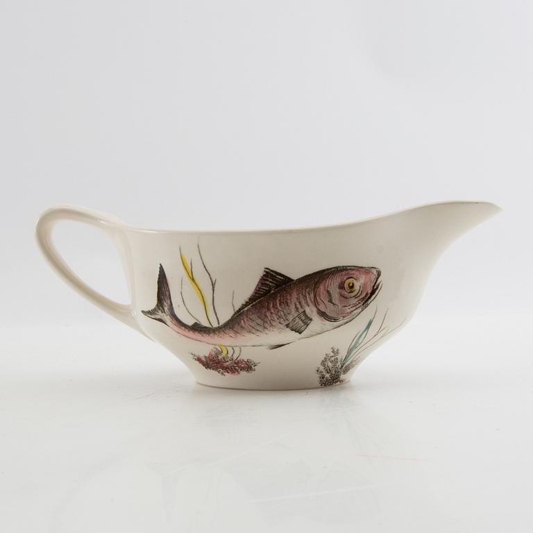 Service 8 pcs "Fish" Johnson Bros England, ironstone, first half/mid 20th century.