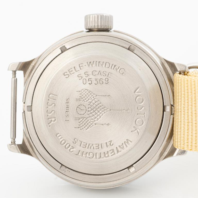 Vostok, Amphibia, “Operation Desert Shield”, wristwatch, 39 mm.