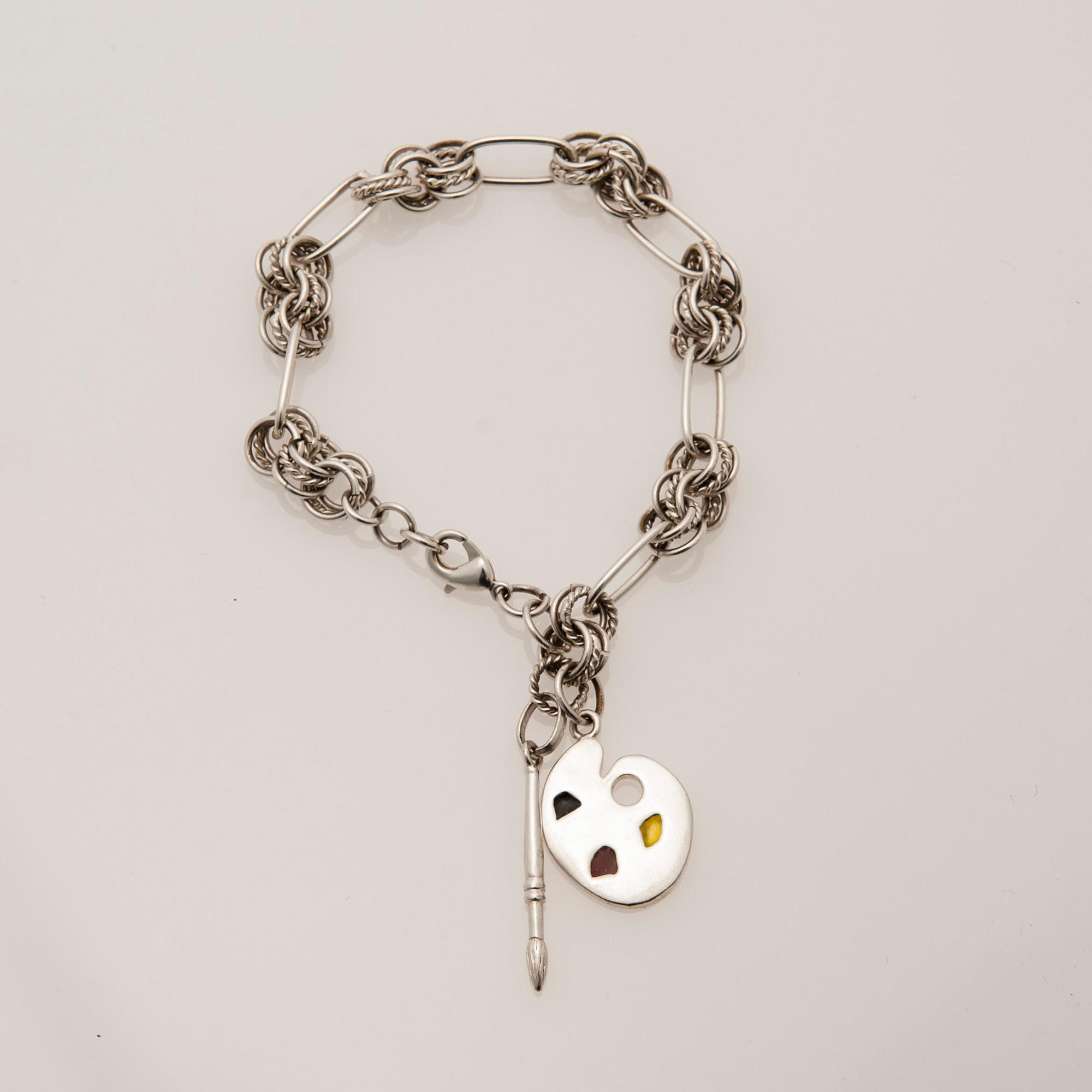 RANNEKORU, hopeaa, Tiffany & Co. Paino 16,4 g.