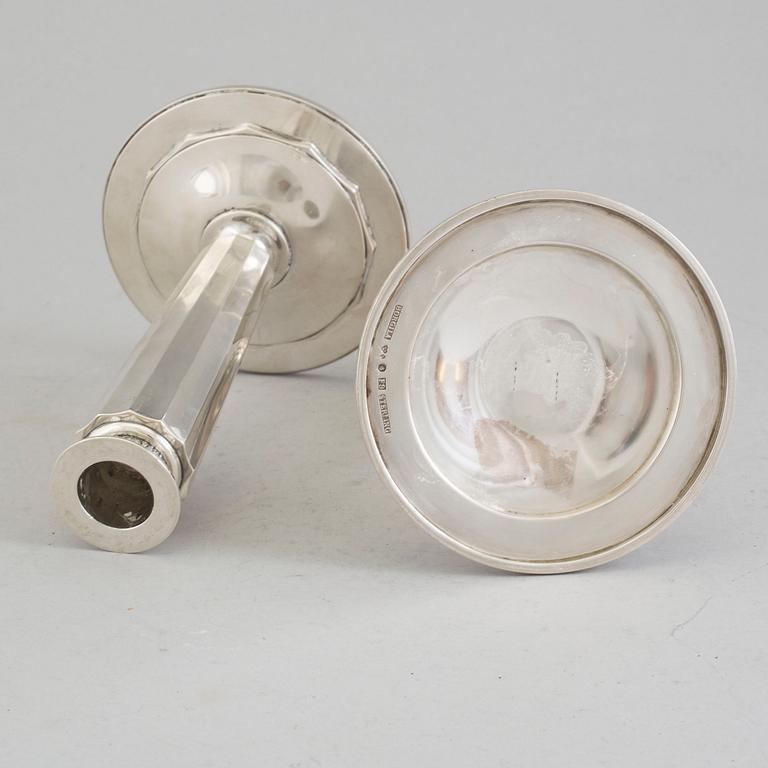 ATELIER BORGILA, ljusstakar, ett par, sterling silver, Stockholm, 1956.