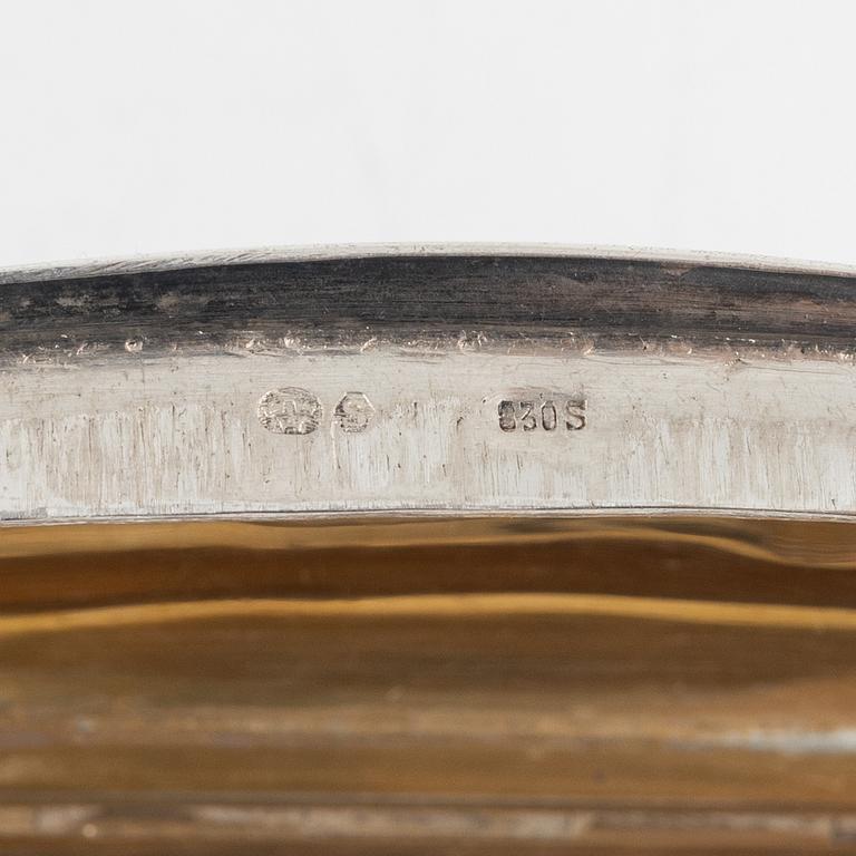 Dosor, 2 st, silver, bl a K Anderson, Stockholm 1893.