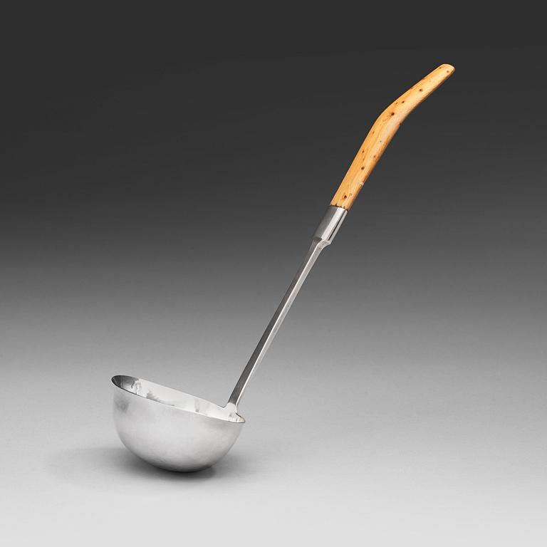 A Sigurd Persson sterling soup ladle, Stockholm 1966.