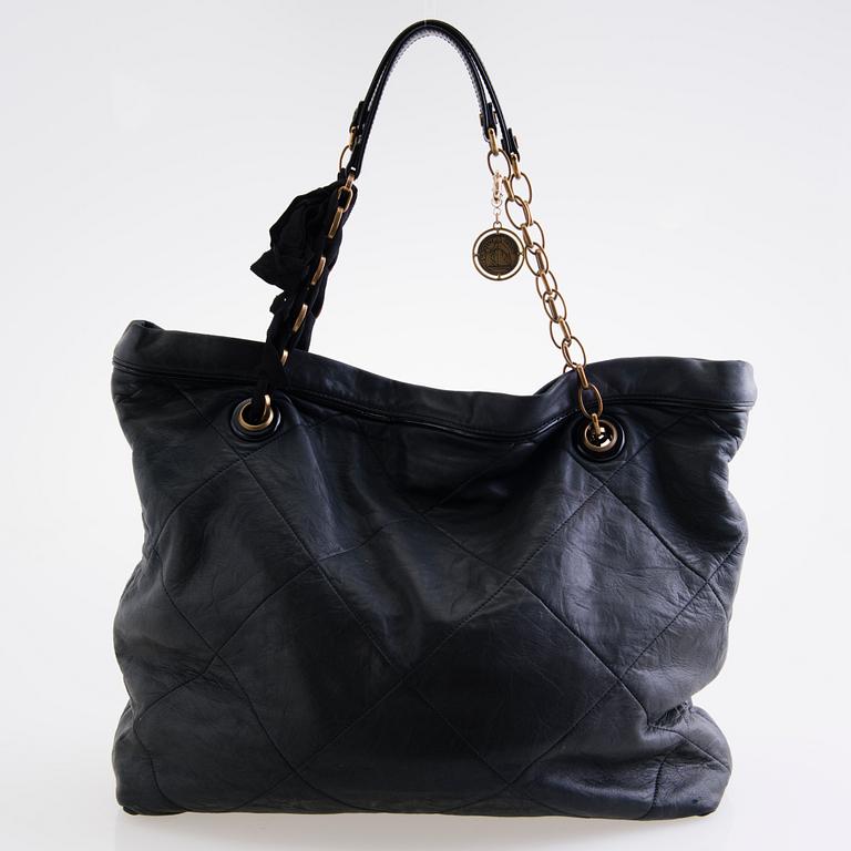LANVIN Happy Leather Tote Bag.
