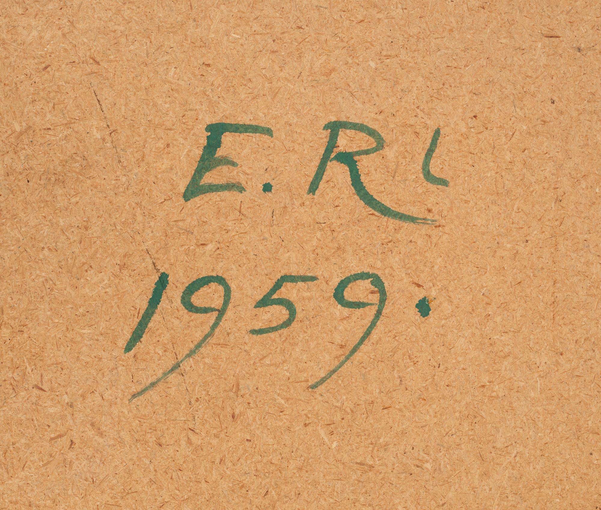 SOFFBORD, 1950-tal. Signerat E.R. 1959.