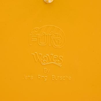 Jens Ring Bursche, folding chairs, 4 pcs, "Fun Waves", for Figurae di Jd., Italy, 21st century.