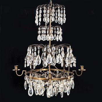 Chandelier, Haga model, 1800-1900s.