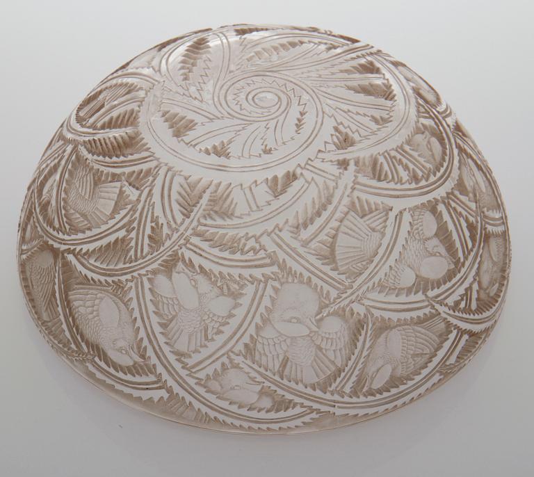 SKÅL, glas, Lalique, 1900-talets andra hälft.