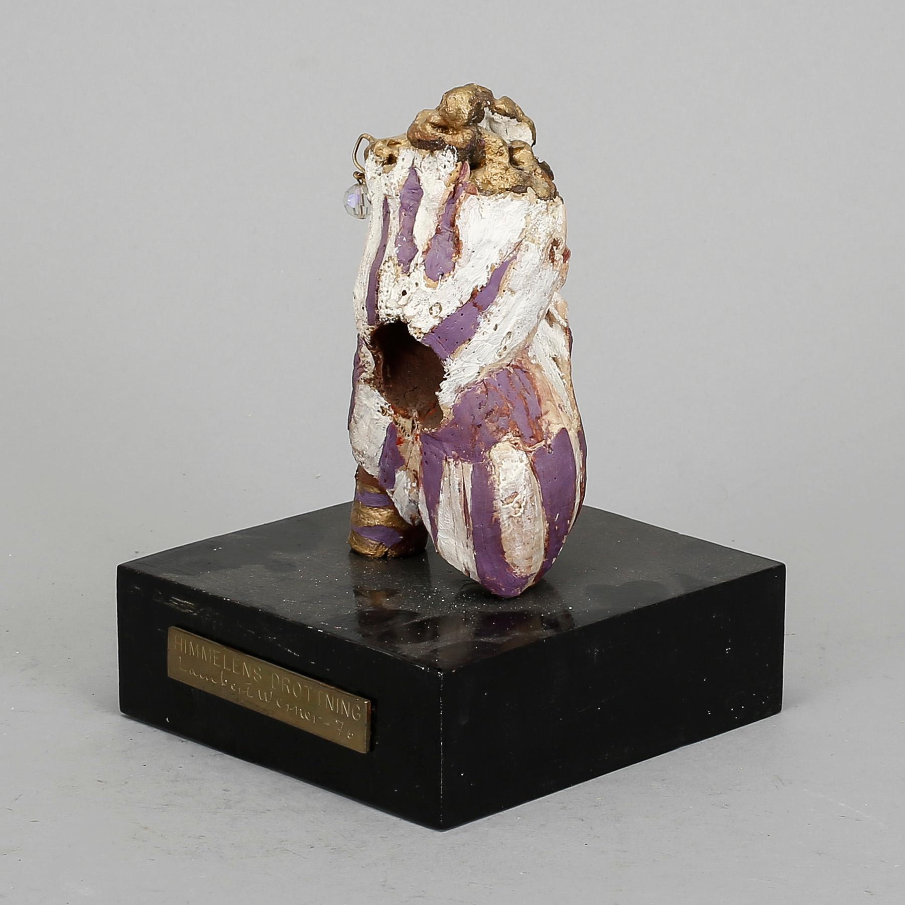 LAMBERT WERNER, skulptur, "Himmelens drottning", daterad -76.