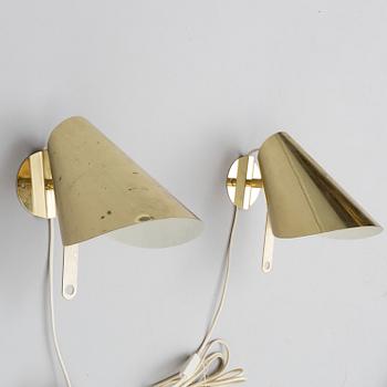 A pair of 1970´s  brass wall lights.