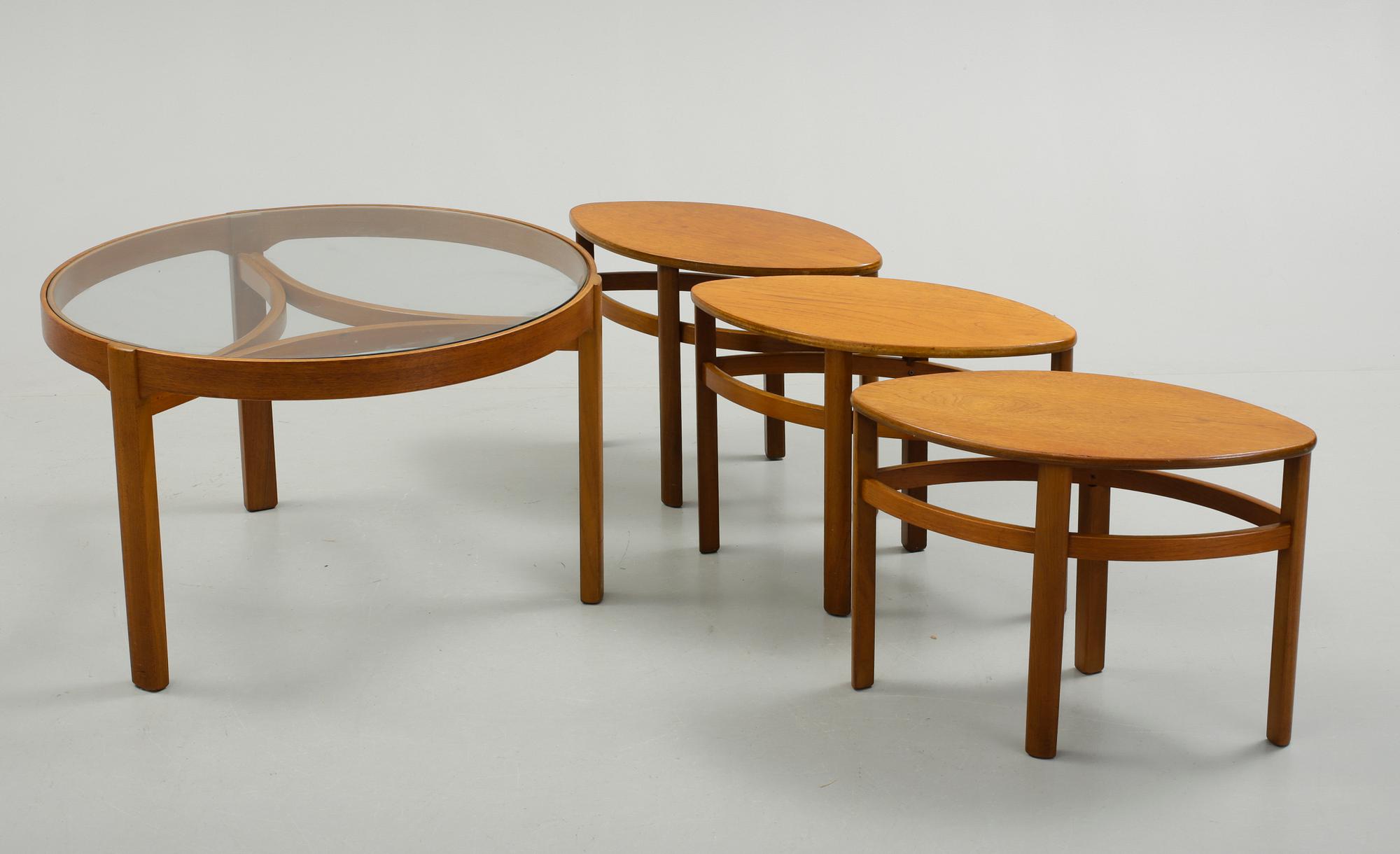 SOFFBORD, fyra delar, G plan, England, 1960-tal.