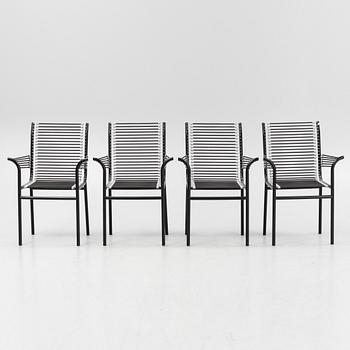 René Herbst, four 'Sandows' armchairs, Etablissements René Herbst.