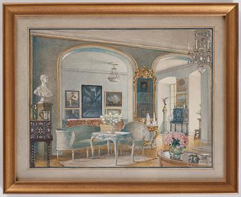 Ferdinand Boberg, Interior from Torup Castle.