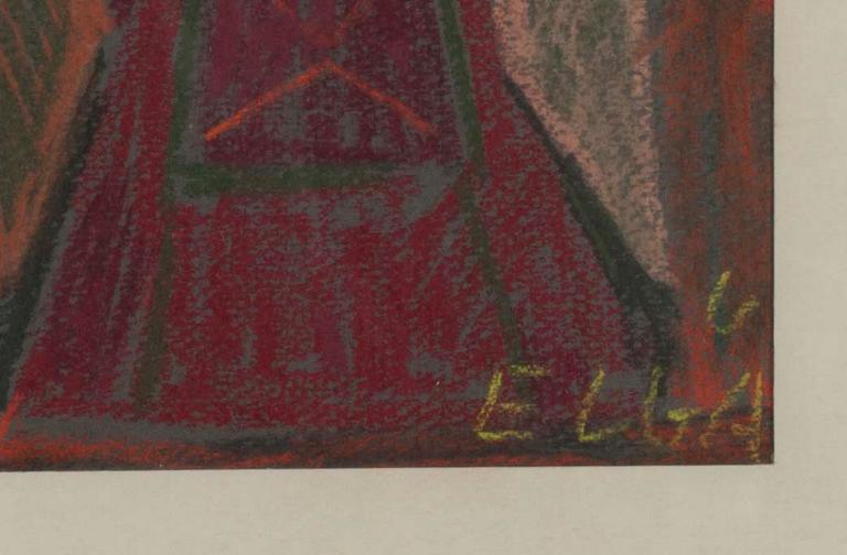 ELGA SESEMANN, pastell, sign.