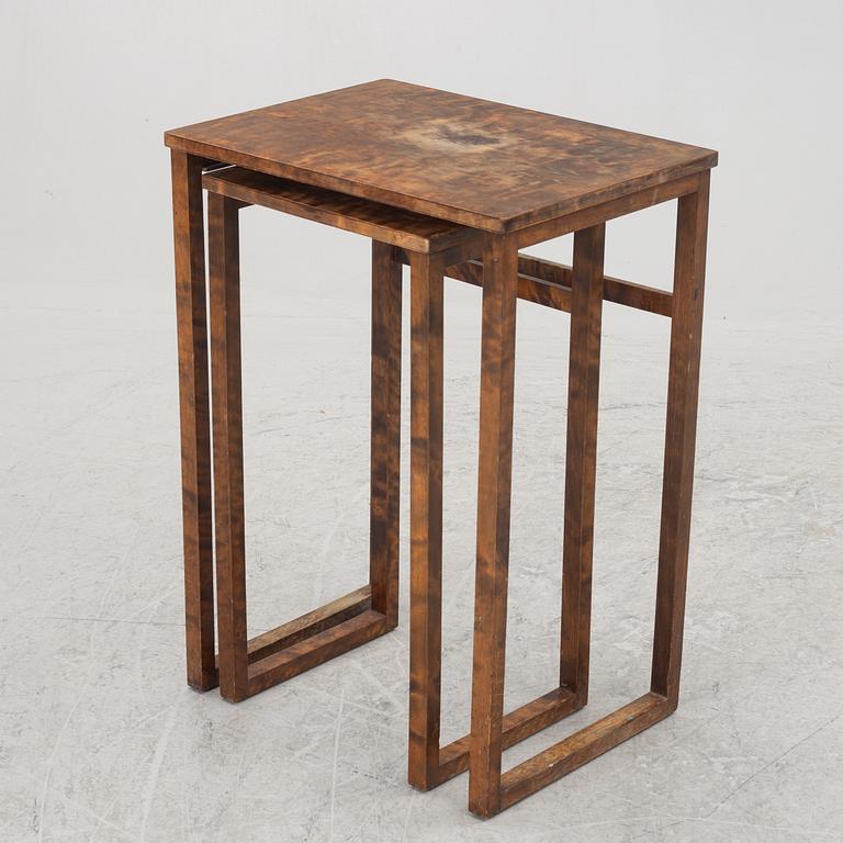 Axel Larsson, a two-piece nesting table model "801/4", Svenska Möbelfabrikerna, Bodafors, 1930's.