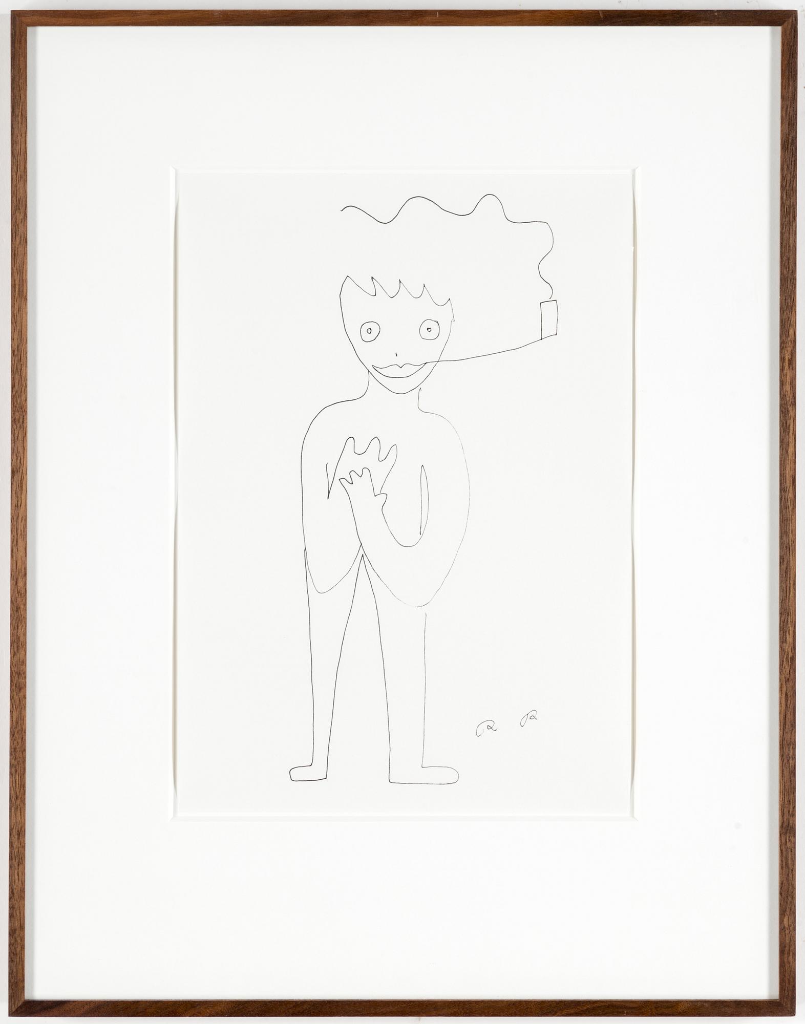 ROGER RISBERG, indian ink on paper, 2007, signed RR.