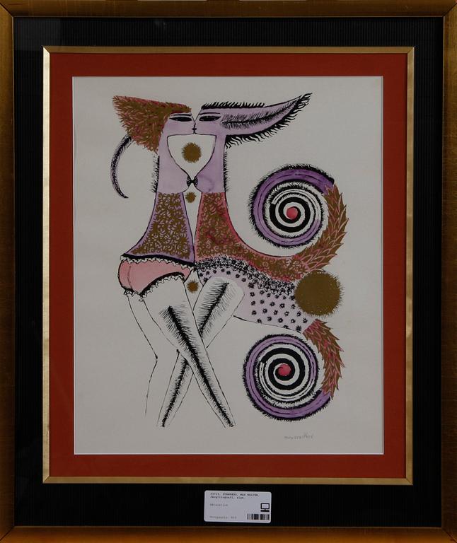 SVANBERG, MAX WALTER, färglitografi, sign.