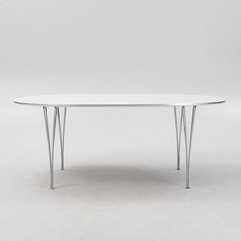 Bruno Mathsson & Piet Hein, a 'Superellipse' dining table, Fritz Hansen, Denmark.