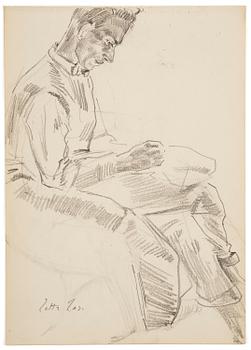 966. Lotte Laserstein, Bobby drawing.