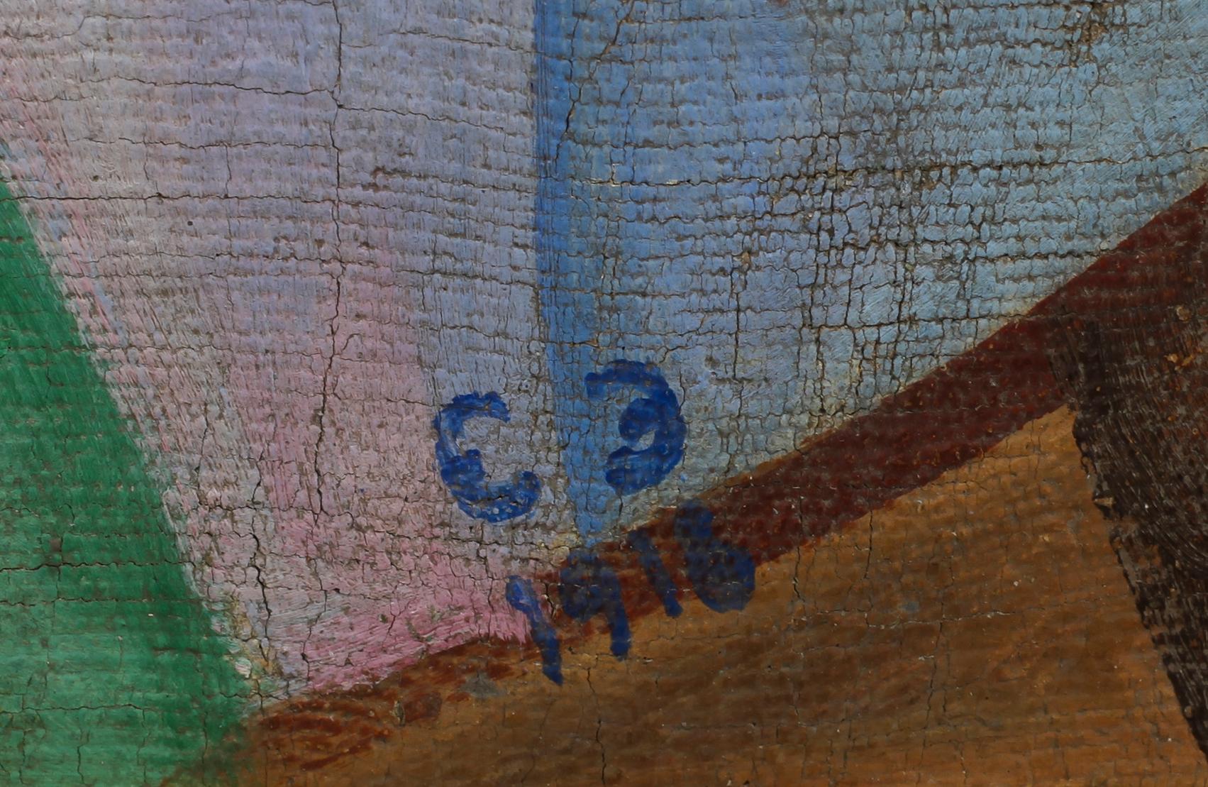 OKÄND KONSTNÄR, olja på duk, monogramsignerad EE och daterad 1918.