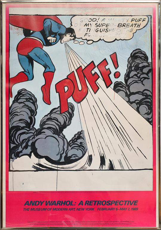 ANDY WARHOL, efter, affisch, 1989.