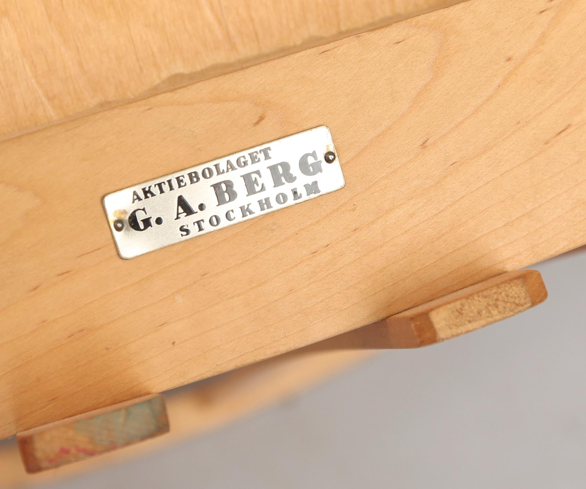 KARMSTOLAR, 1 par, "Canada", Christian E Hansen, GA Berg Stockholm, 1940-tal.