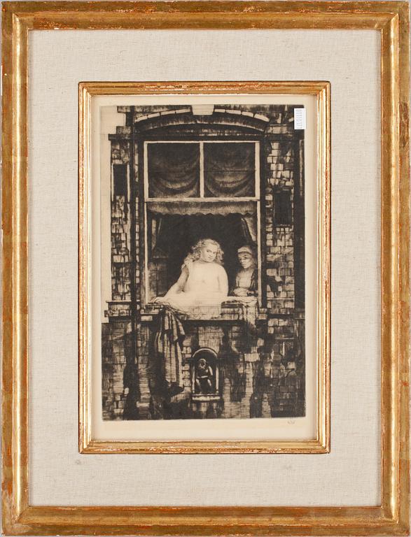 AXEL FRIDELL, etsning, sign. 1930-32.