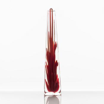 Fulvio Bianconi, a glass obelisk, Venini, Murano, Italy.