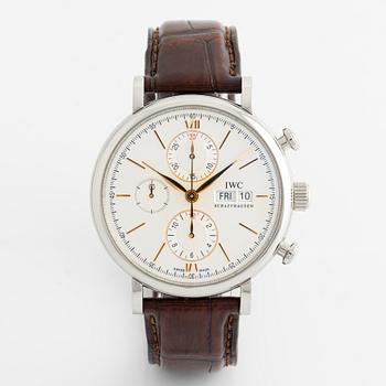 IWC, Portofino Chronograph, wristwatch, 42 mm.