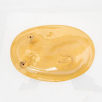 A set of five glazed earthenware moulds from Höganäs around 1900.