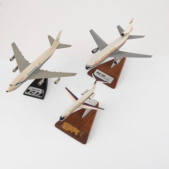 Three aircraft models, USA, second half of the 20th Century.