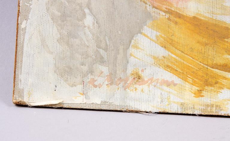 ANSGARIUS BÖRJESSON, olja på duk på pannå, sign o dat 195?.