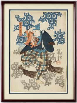 Utagawa Kuniyoshi, "Dansaren Umekozue".