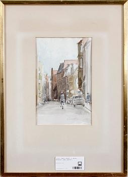 PARTI KONST, 2 delar, akvarell samt pastell.