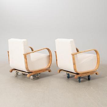 Fåtöljer, ett par, Art Deco, 1900-talets första hälft.