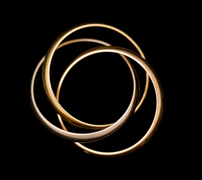 RING, Cartier Trinity, vikt ca 9 g.
