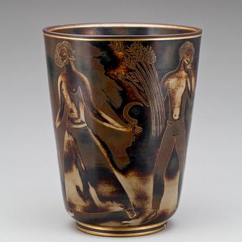 VAS, porslin, Oskar Dahl, Alp, Lidköping, numr 1406. 1900-talets första hälft.