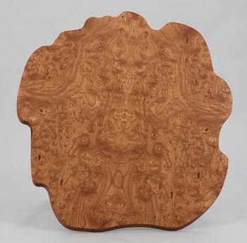 A Josef Frank walnut and burrwood sofa table, Svenskt Tenn, model 1057.