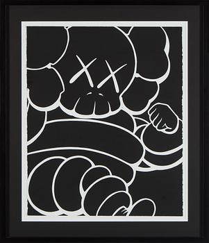 KAWS, "Running Chum", 2000, seriegraph, signed and numbered 38/50.